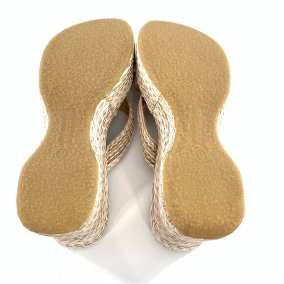 Xhilaration sandals 9 gray tan leather suede chunky platforms vintage y2k 90s - Picture 8 of 14